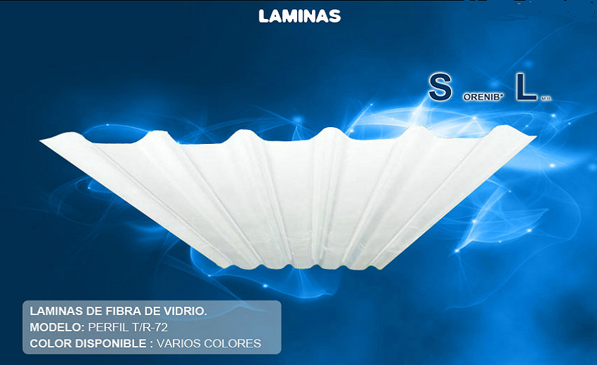 Laminas de Fibra de Vidrio T/R72
